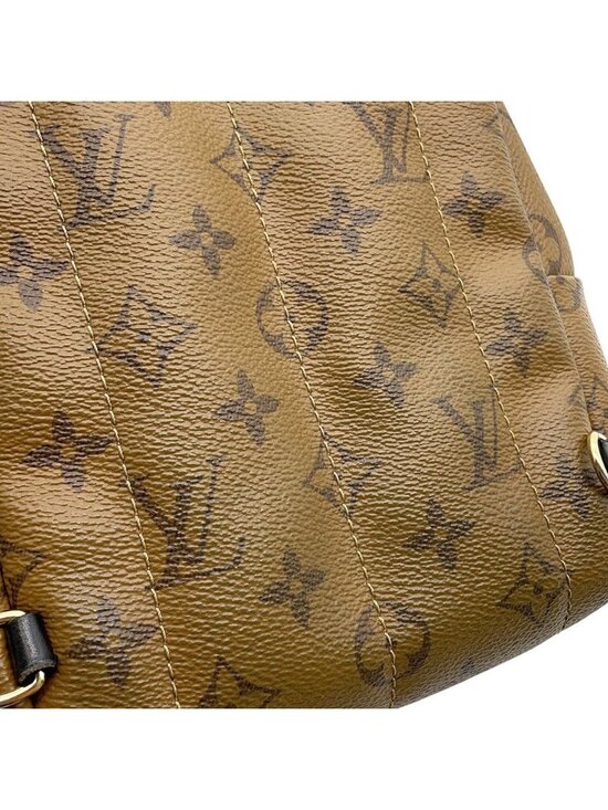Louis Vuitton Backpack Monogram Reverse Palm Springs Mini Bag Black